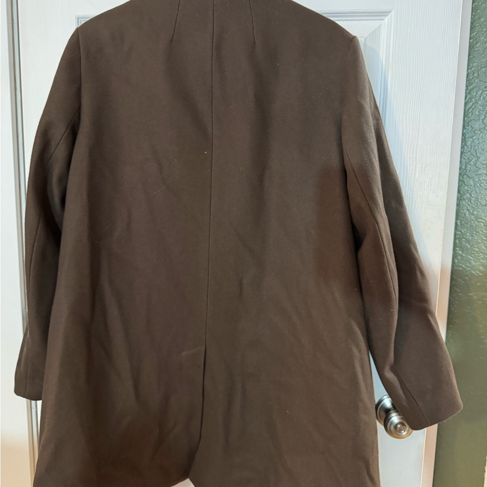 Universal Standard Equestrian Style Wool Blend Coat - Picture 4 of 6